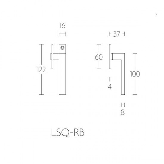 Raamboom Basic LSQ-RB Mat RVS