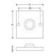 Beldrukker Bauhaus-Style mat chroom